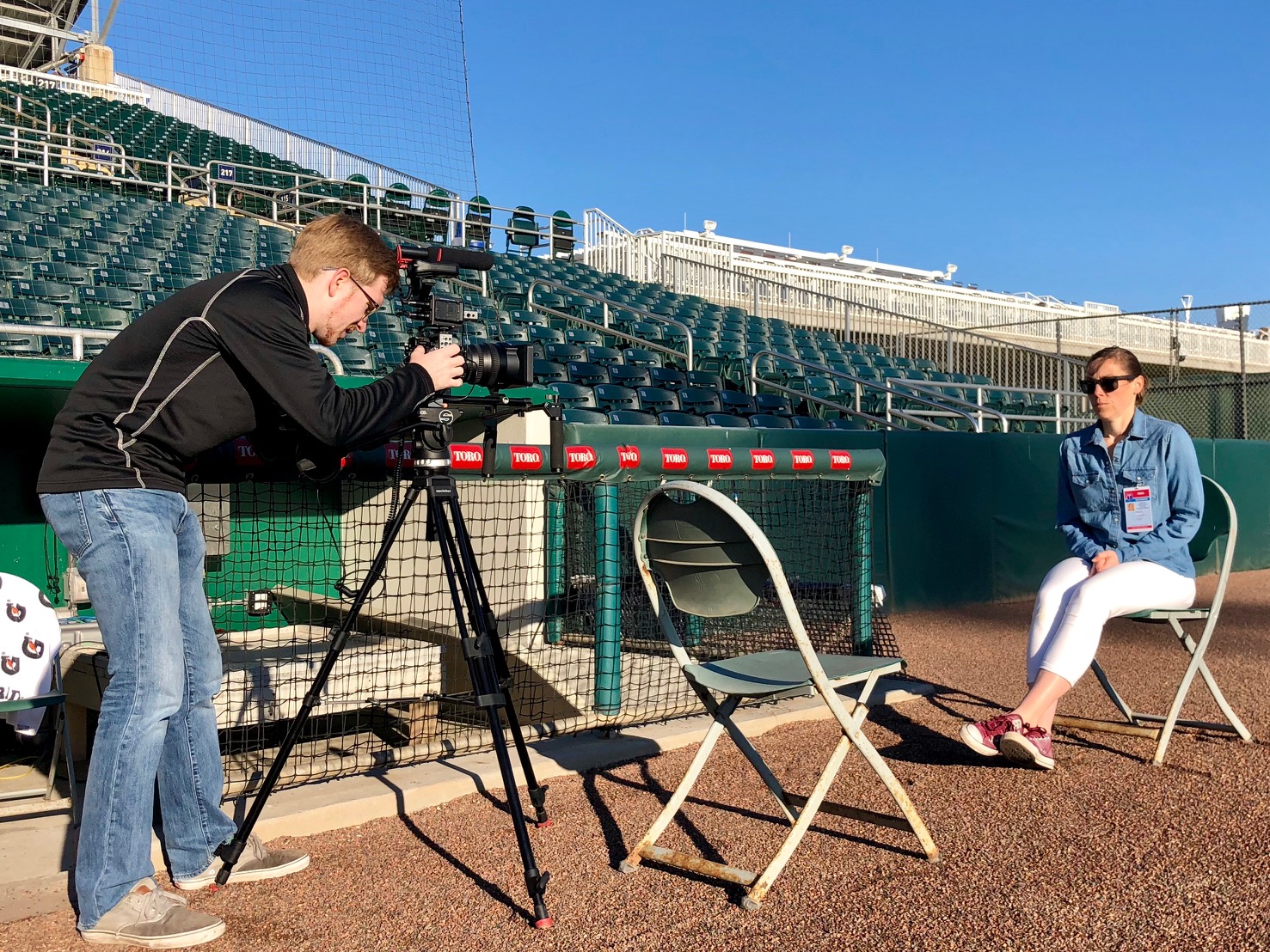 La Vida Baseball at Spring Training Shooting Video at Scale